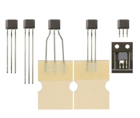SS495B Honeywell 1-Axis Through Hole Hall Effect Sensor 4.5 V 10.5 V, TO-92, 3-Pin
