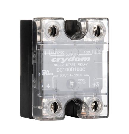 DC100D100C Sensata Crydom DC Series Solid State Relay, 100 A Load, Surface Mount, 72 V dc Load, 32 V dc Control