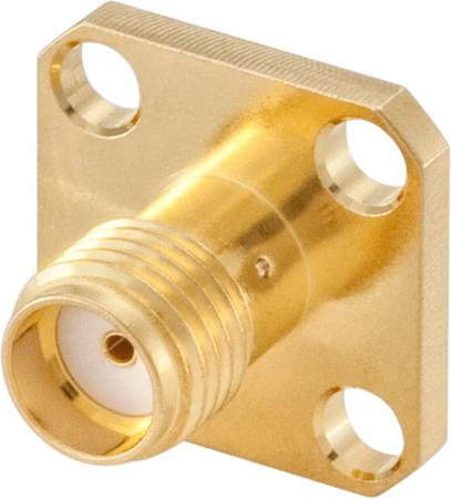 32K486-500L5 Rosenberger SMA Series, Jack Panel Mount, 50Ω, Solder Termination, Straight Body