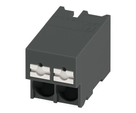 1135280 Phoenix Contact 0 P20 R24, 5/ 2-H-5, SPT-THR 2 Series PCB Terminal Block, 2-Contact, 5mm Pitch, Through Hole Mount,