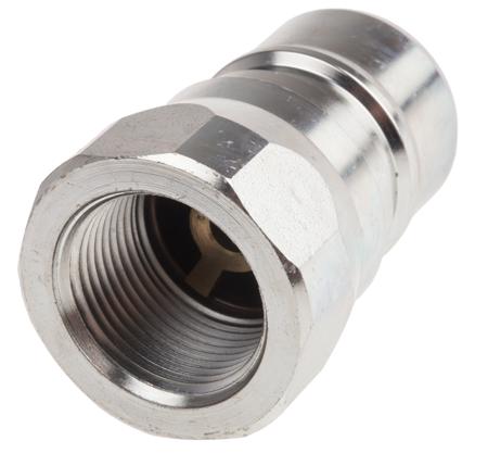 745-4707 RS PRO Steel Male Hydraulic Quick Connect Coupling, BSP 3/4 Male