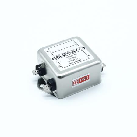 276-6303 RS PRO 1A 250 V ac 50/60Hz, Chassis Mount EMI Filter, Fast-On, Single Phase