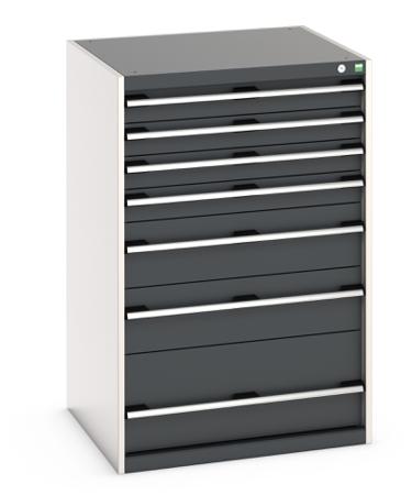 40028032.19v Bott, 7 Drawer Sheet Steel Floor Standing Cabinet, 800 x 750 x 1200mm