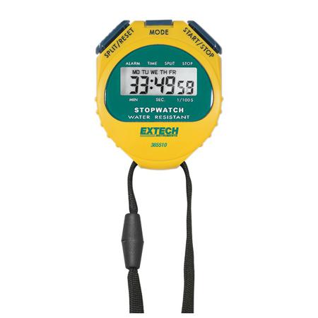 365510 Extech Yellow Digital Pocket Stopwatch 23h 59min 59s