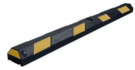 PARKSTOP180J Viso Black & Yellow Rubber Safety Barrier, Black, Yellow Tape