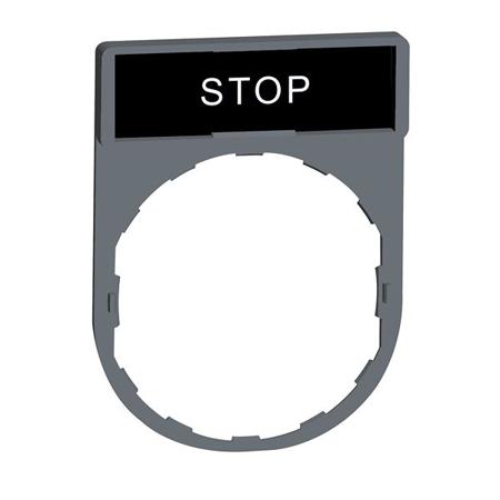 ZBY2304C0 Schneider Electric Marking Accessory for Use with Pushbuttons, Stop