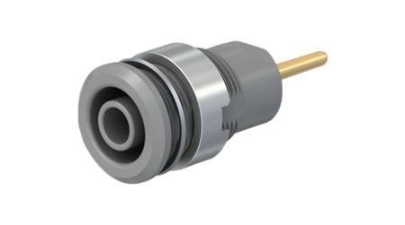 23-3010-28 Multi Contact Grey Female Banana Plug - Screw, 1kV
