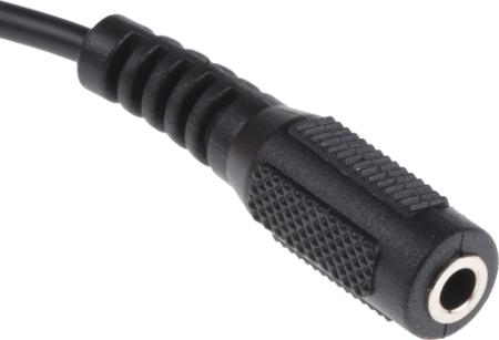 742-4551 RS Pro 3m 3.5 mm Male Jack Plug to 3.5 mm Female Jack Socket Audio Cable Assembly