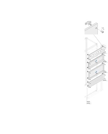 1STQ008094A0000 ABB Pickled Steel Sheet Panel for Use with Main Distribution Boards, 190 x 540 x 10mm