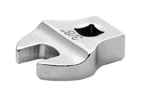 677-10 Bahco 677 Series Open Ended Insert Crowfoot Wrench, 1/4 in, 10mm Insert, Chrome Plated Finish