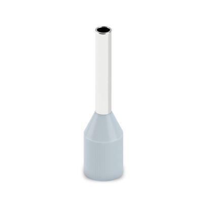 2100116 Phoenix Contact Insulated Ferrule, 8mm Pin Length, 1.3mm Pin Diameter, Grey