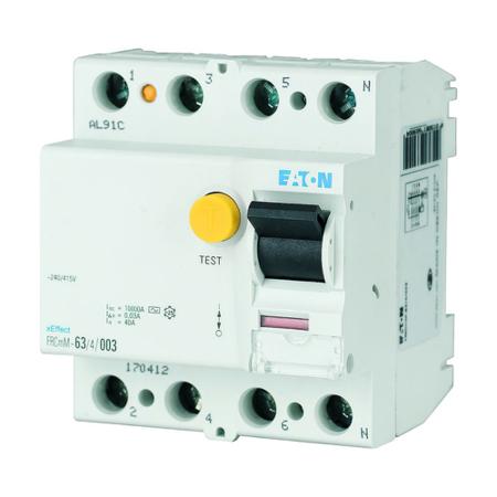 167703-FRCMM-40-4-03-A-NA-110 Eaton xE?ect - FRCmM-NA RCCB, 40A, 4 Pole, 300mA, Type A, 110/190V