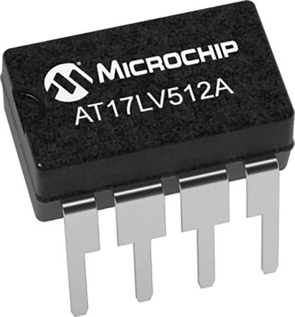 AT17LV512A-10PU Microchip , 512kbit EEPROM Memory 8-Pin PDIP