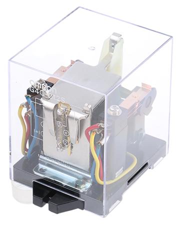 G4Q-212S 24VAC Omron Plug In Latching Power Relay, 24V ac Coil, 5A Switching Current, DPDT