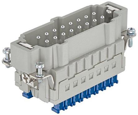 09330162688 HARTING Power Connector Insert, 16A, Male, Han ES Press Series, 32 Contacts