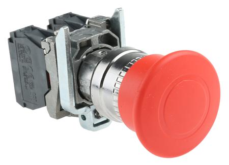 XB4BT845 Schneider Electric Harmony XB4 Series Pull Release Emergency Stop Push Button, Panel Mount, 22mm Cutout, SPDT, IP66,