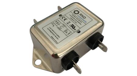 RND-165-00134 RND, RND 165 6A 250 V 50 Hz, 60 Hz, Chassis Mount EMI Filter, Tab, Single Phase