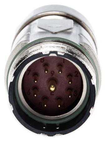 44420040---73002744 Lapp EPIC Circular Series, 9 Pole Cable Mount Connector, M23 Shell Size, Male Contacts
