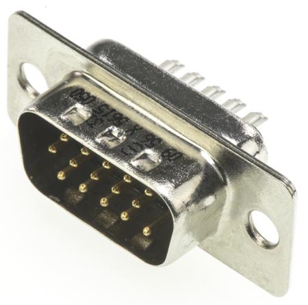 09561005615050 HARTING 15 Way Cable Mount D-sub Connector Plug, 2.29mm Pitch