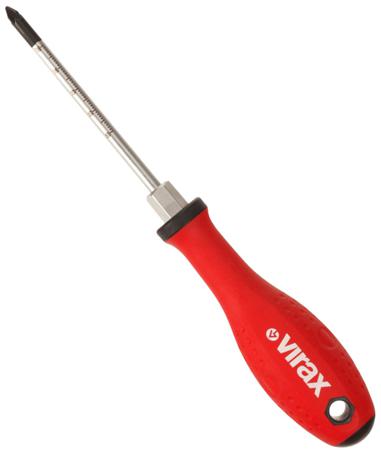 341807 Virax Hex Magnetic Screwdriver, PZ2 Tip, 100 mm Blade, 209 mm Overall