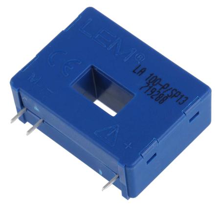 LA 100P/SP13 LEM LA Series Current Transformer, 160A Input, 160:1, 100 mArms Output, 12.7 x 7mm Bore, 12 → 15 V
