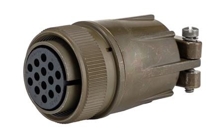 MS3106E20-27S Amphenol Industrial, MS-E 14 Way Cable MIL Spec Circular Connector Plug, Socket Contacts,Shell Size 20, Quick Coupling