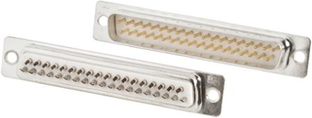 544-3840 RS PRO 37 Way Panel Mount D-sub Connector Plug, 2.77mm Pitch, with 3.05 mm Through Hole