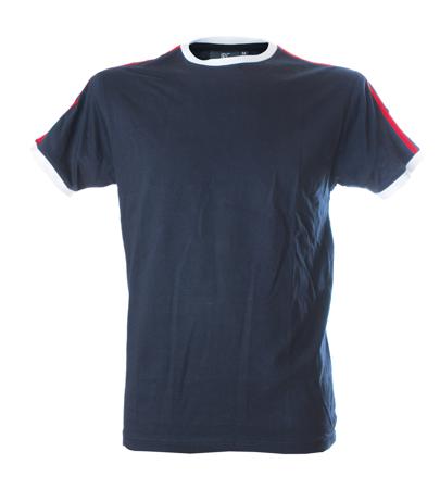 988590-L-NAVY JRC Navy 100% Cotton Short Sleeve T-Shirt, UK- L, EUR- L