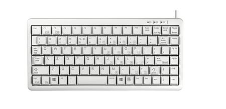 G84-4100LCAUS-0 Cherry G84-4100 Wired PS/2, USB Compact Keyboard, QWERTY (US), Light Grey