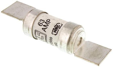 521-2999 RS PRO 63A British Standard Fuse, F2, 415V ac