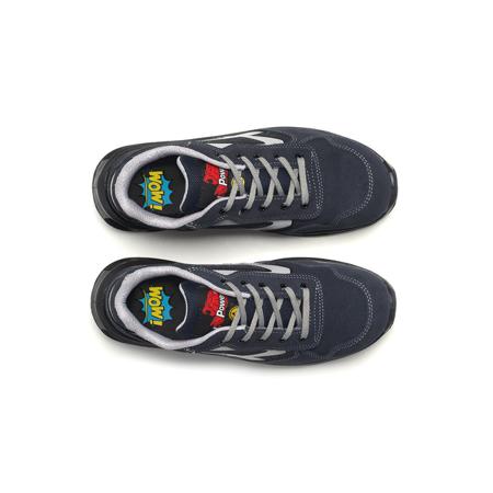 RL20086-06 UPower RL20086 Unisex Black, Blue  Toe Capped Safety Shoes, EU 39, UK 6