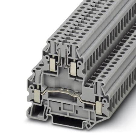 3044720 Phoenix Contact  UTTB4-TG Series Grey, 4mm², Double-Level, Screw Termination