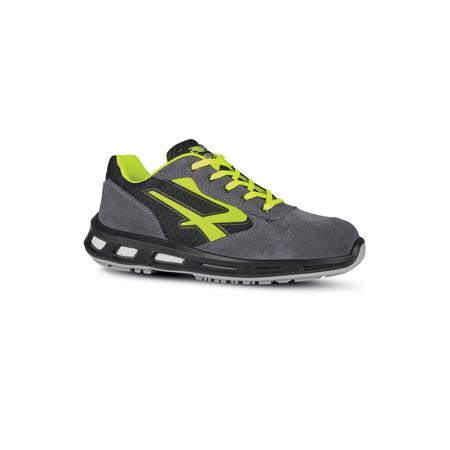 RL20386-04 UPower RL20386 Unisex Black, Yellow  Toe Capped Safety Trainers, UK 4, EU 37