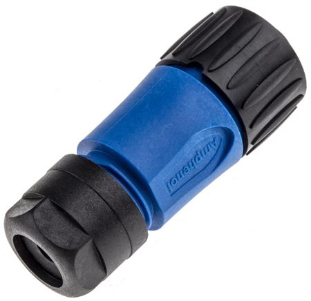 C01610D00601010 Amphenol Connector, 7 contacts Cable Mount Socket, Crimp IP65, IP67