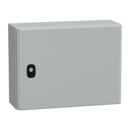 NSYS3D3415P Schneider Electric , Wall Box, Steel, Grey, IP66, 300 x 400 x 150mm