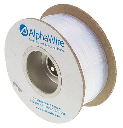 TFT25017 NA005 Alpha Wire PTFE Natural Cable Sleeve, 1.14mm Diameter, 30m Length, FIT Wire Management Series