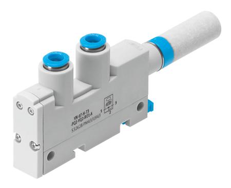 VN-10-H-T3-PQ2-VQ2-RO1-A Festo Vacuum Pump, 0.95mm Nozzle, 21.8L/min, 3.5bar