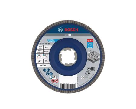 2608619211 Bosch XLOCK Zirconia Aluminium Flap Disc, 125mm
