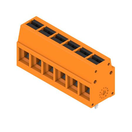 2786570000 Weidmüller  Series PCB Terminal Block, 6-Contact, 5mm Pitch, Push-In, 1-Row, Solder Termination