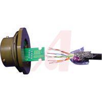 RJF72G00 connector,metal circular,jam nut recept,pc board,rj45 ethernet,green finish