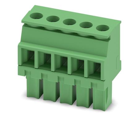 1827004 Phoenix Contact, 3.81mm Pitch, MCVW 1.5/ 5-ST-3.81, 5 Way, , Pluggable Terminal Block, Plug, Cable Mount, Screw