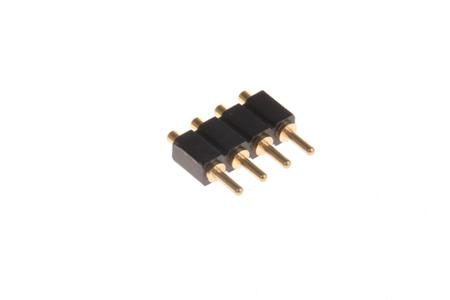 811-S1-004-10-014101 Preci-Dip 811 Series Straight Through Hole Spring Loaded Connector, 4 Contact(s), 2.54 mm Pitch, 1 Row, Shrouded