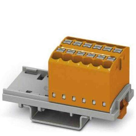 3273040 Phoenix Contact Distribution Block, 12 Way, 4mm², 24A, 690 V, Orange