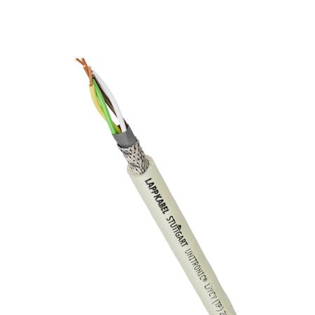 0035830 Lapp UNITRONIC Series Data Cable, 4 Cores, 1 mm², Screened, 18 AWG, Copper Braid Shield, Unitronic LiYCY Cable