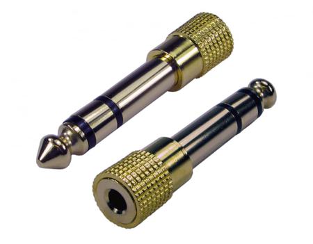 286-2894 RS PRO A/V Connector Adapter, Male 6.35 mm Stereo to Female 3.5 mm Stereo