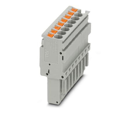 3209934 Phoenix Contact, PP-H 2.5/ 8, 8 Way, Pluggable Terminal Block, Plug, Push In Termination,