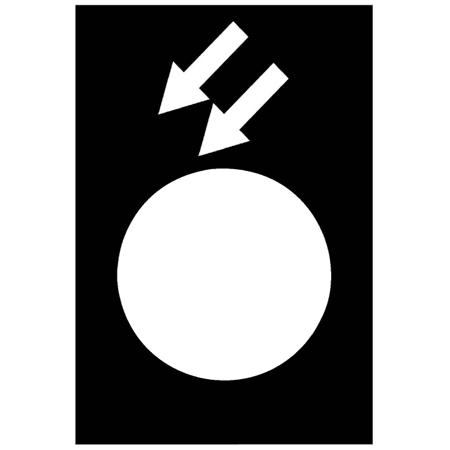 ZB2BY2967 Schneider Electric Marked Legend for Use with XACB, XACM, Reverse/Fast