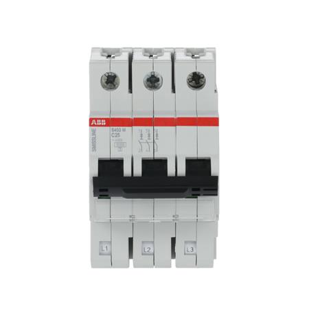 2CCS573001R0254-S403M-C25 ABB SMISSLINE TP S400M MCB, 3P, 25A Curve C, 230V AC, 10 kA Breaking Capacity