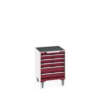 40402031-24V Bott, 5 Drawer Sheet Steel Floor Standing Storage Cabinet, 650 X 650 X 885mm