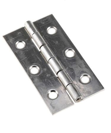 52-1-3990 Pinet Plain Stainless Steel Swing Hinge with a Fixed pin, 75mm x 40mm x 1.5mm